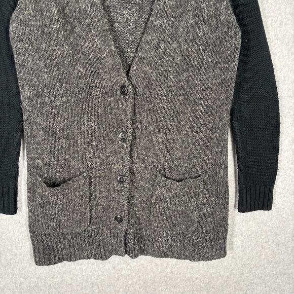 Rubbish Cardigan‎ Sweater Womens XS Button Tunic Grandpa Grunge Fuzzy Pocket - Picture 3 of 9